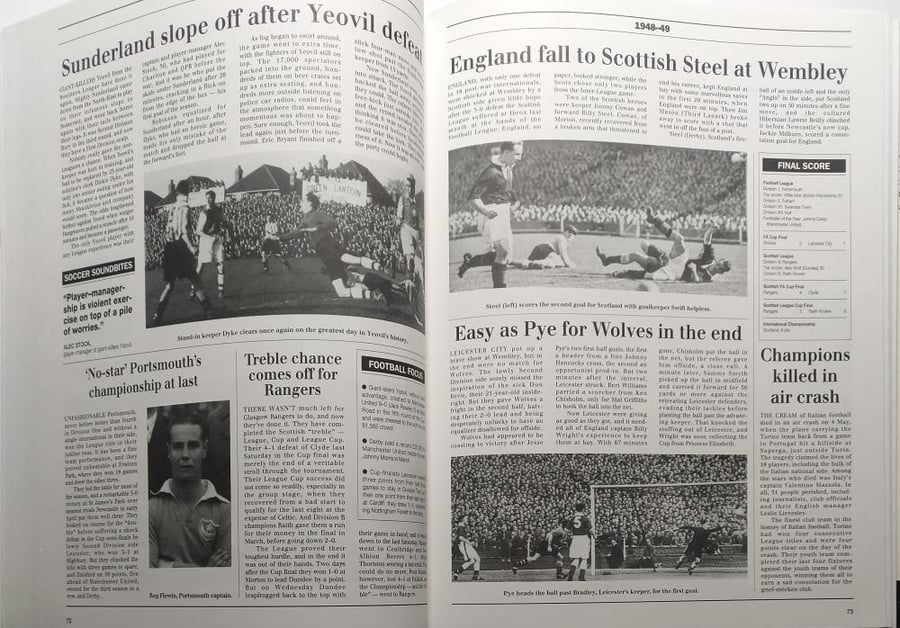 Football Chronicle .by Norman Barrett. hardcover . 311 page . big size