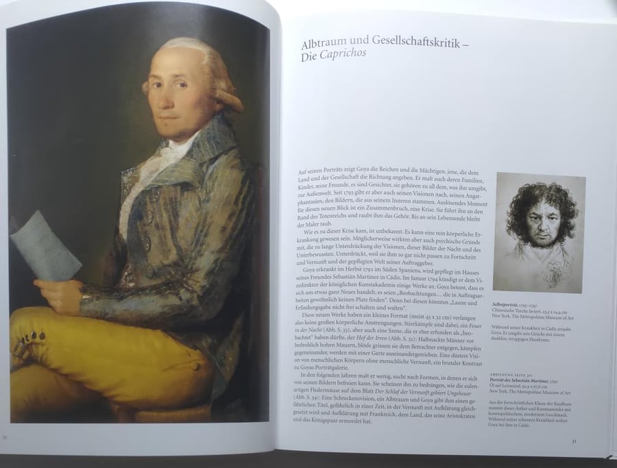Goya الرسّام الإسباني الشهير فرانسيسكو دي غويا . غلاف مقوى من الحجم الكببر