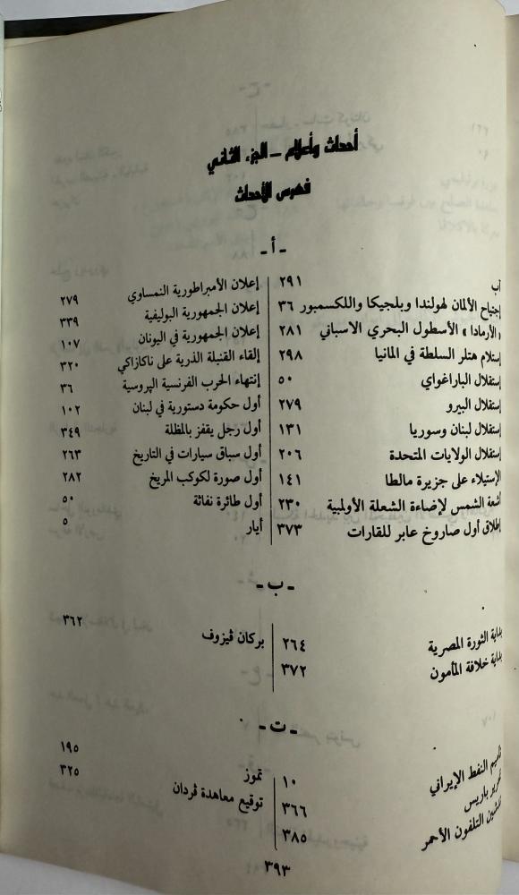 أحداث واعلام. المجلد الثاني. تأليف: سمير شيخاني . غلاف مقوى. الصفحات 384 صفحة