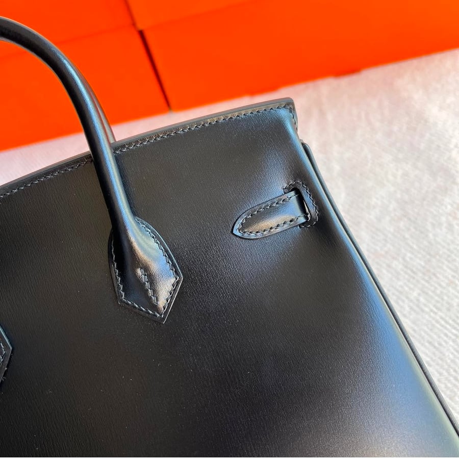 Birkin25 Box black  with GHW