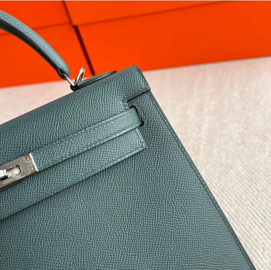 Kelly 25 epsom Blue Orage With PHW