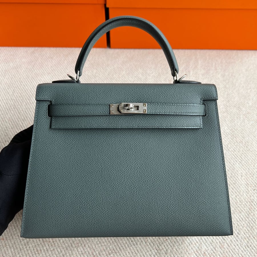 Kelly 25 epsom Blue Orage With PHW