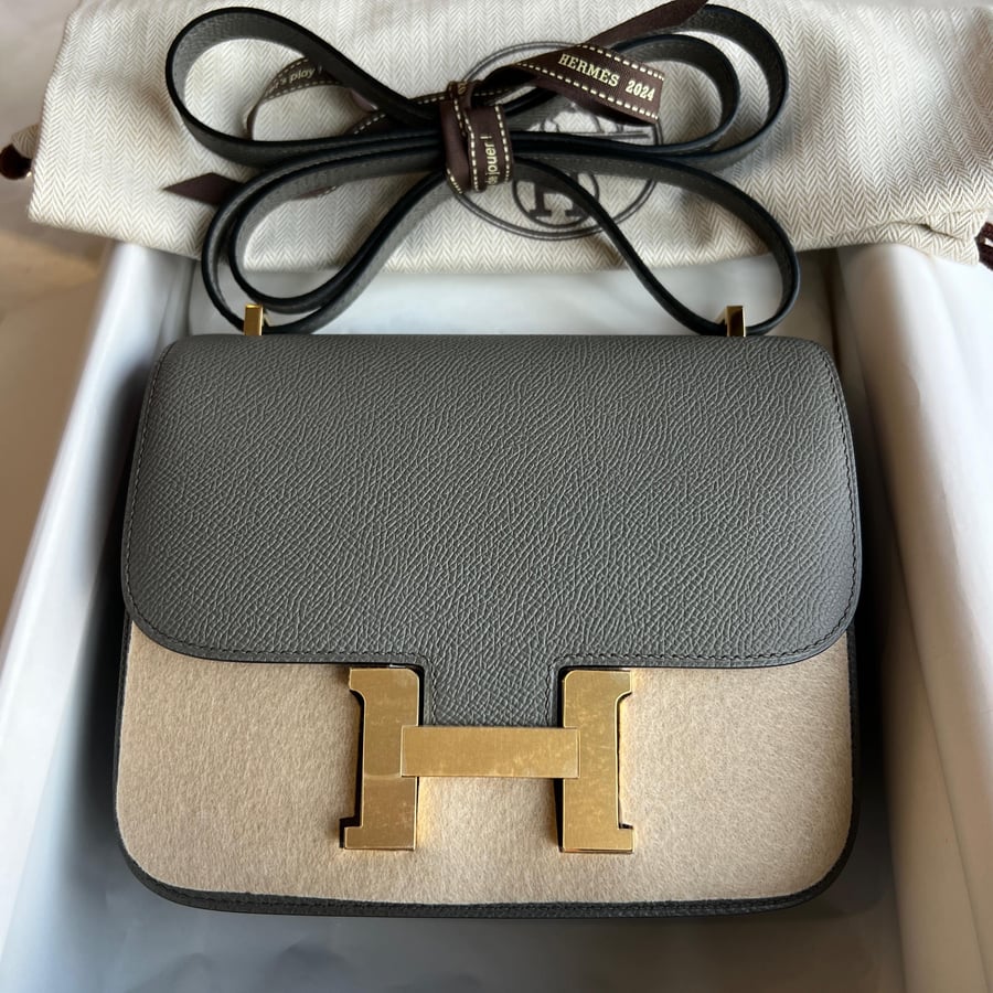 Constance 18 epsom Gris meyer With GHW