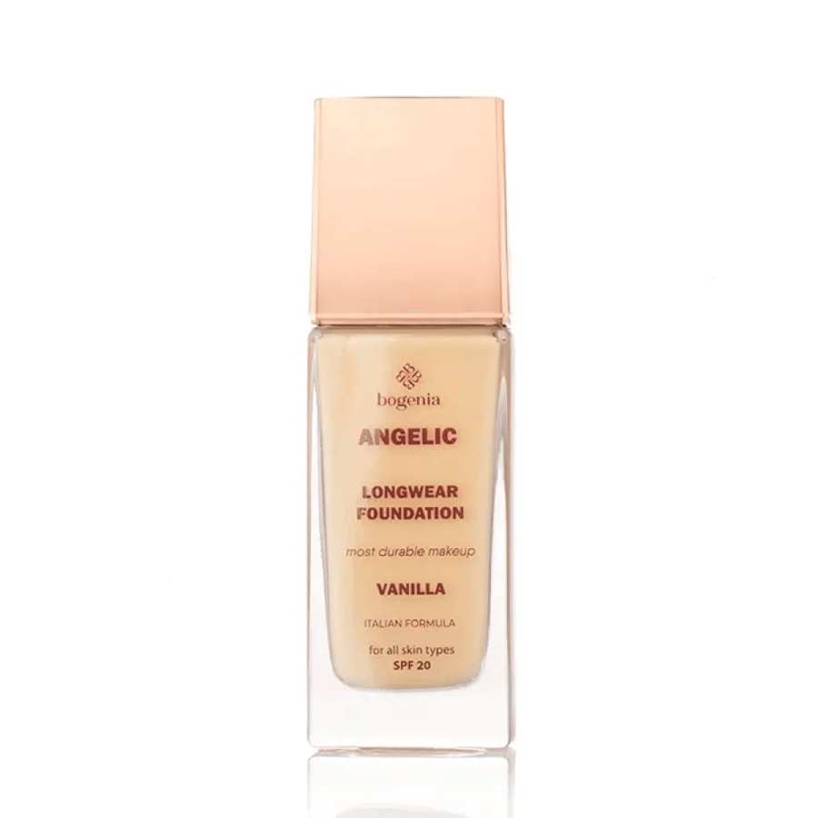 Foundation cream from Booginia 4 shades (Vanilla - Dark Beige - Caramel - Latte)