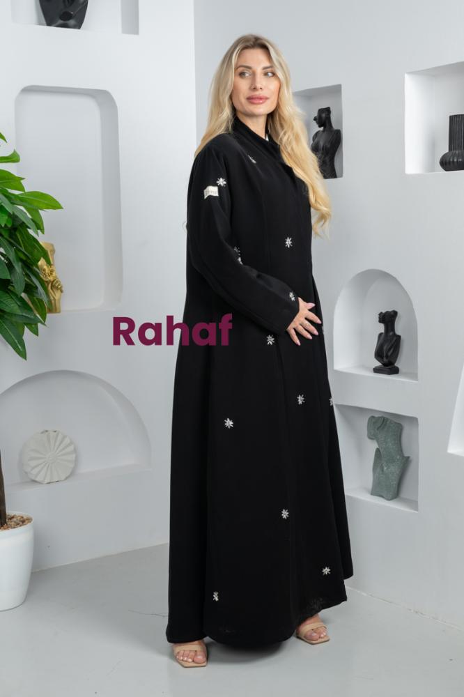عباية بليزر  كسر ربع كلوش مطرزة RH14