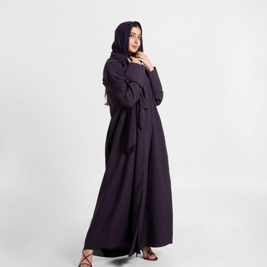 عباية كريب كورى واقف نص كلوش RH45