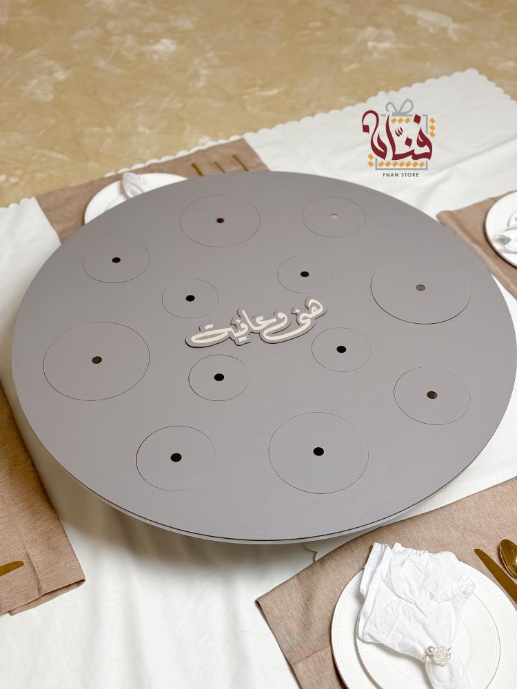 طاولة تقديم كبيره سلفر