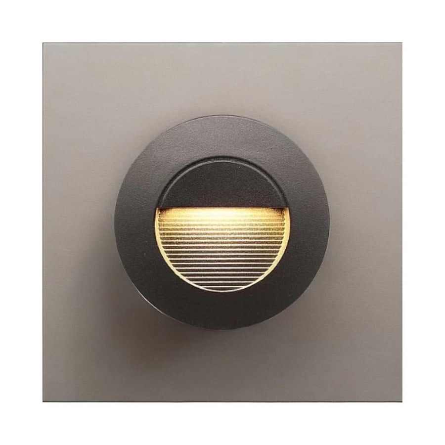 إضاءة درج مدوّرة دفن سوداء – LED أصفر دافئ 5 واط | تصميم جذاب