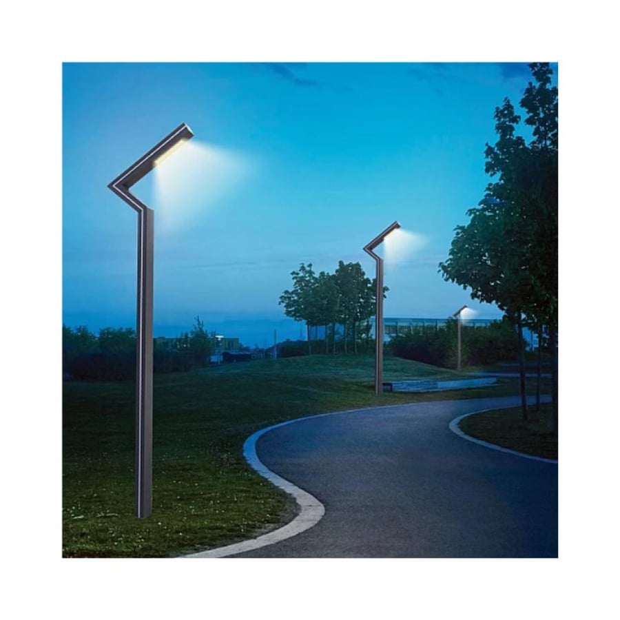 Street pole LED light white – 100 watt | height 3 meters weather resistant