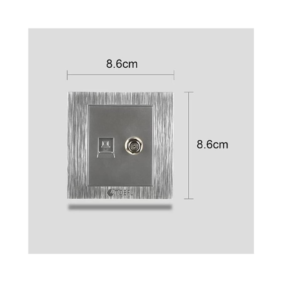 Computer port fuse with shower in silver color
