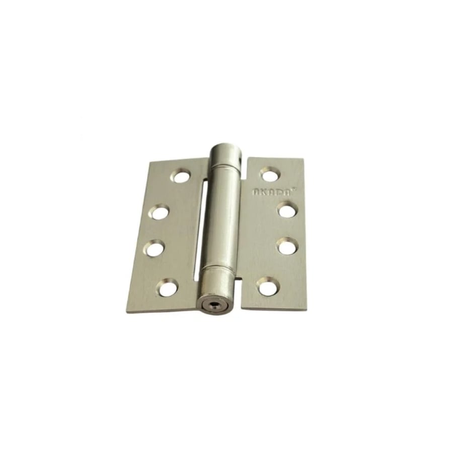Detailed spring door closer for automatic closing of metal and wooden doors