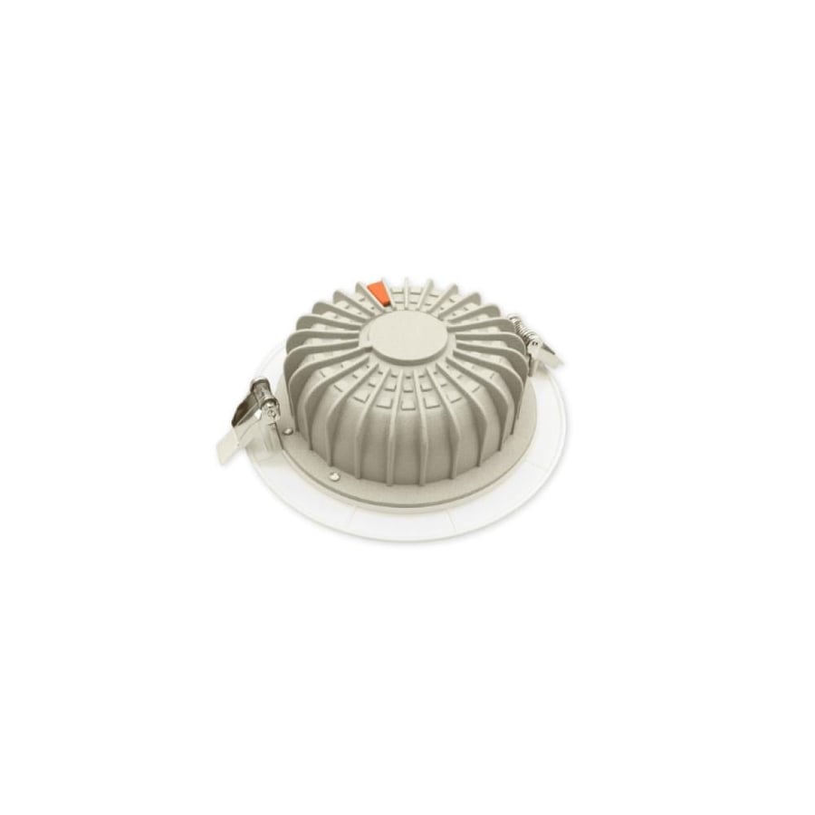 Carton 40 pieces spot aluminum 10 cm white