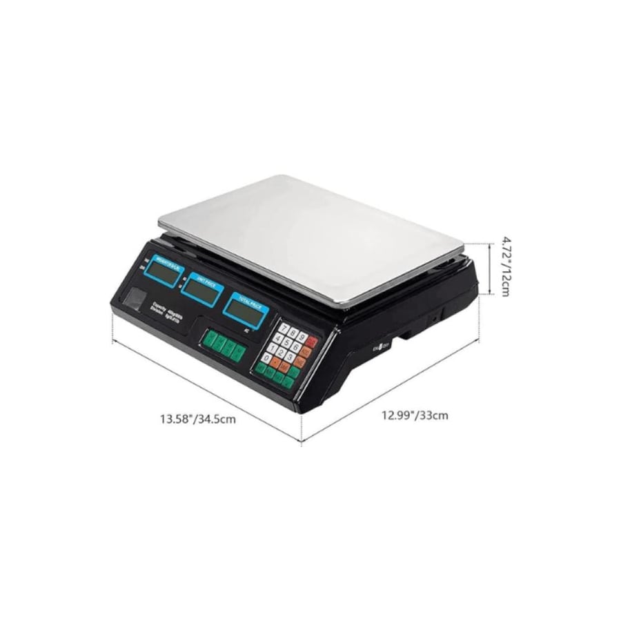 Digital electronic scale 40 kg with display screen