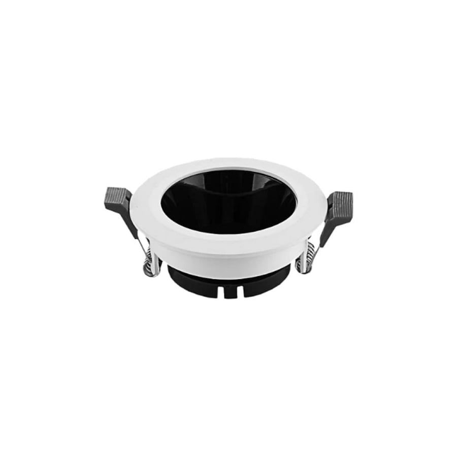 White spotlight frame with moving anti-glare – GU10 / GU5.3 base | 7 cm size