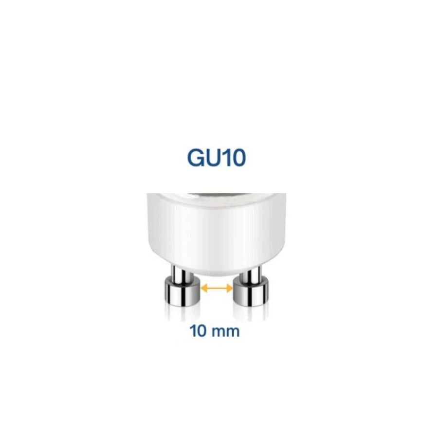 Carton of 50 pieces LED bulb GU10 Geoten 7 cm (wide angle) white