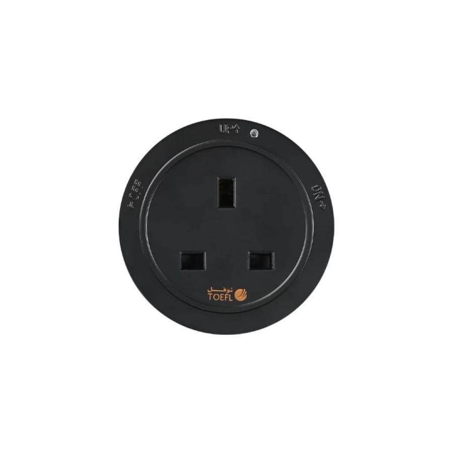 Head fish three-way circular black stone color 13 amp