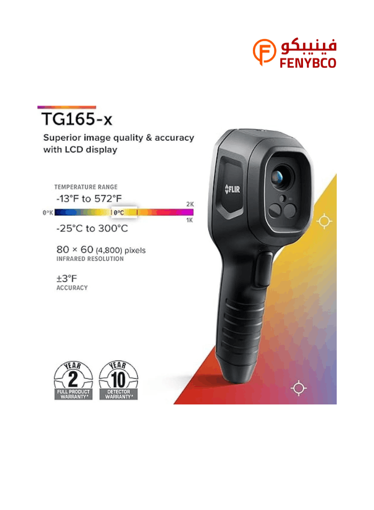 كاميرا حرارية FLIR TG165-X بتقنية MSX لكشف الأعطال