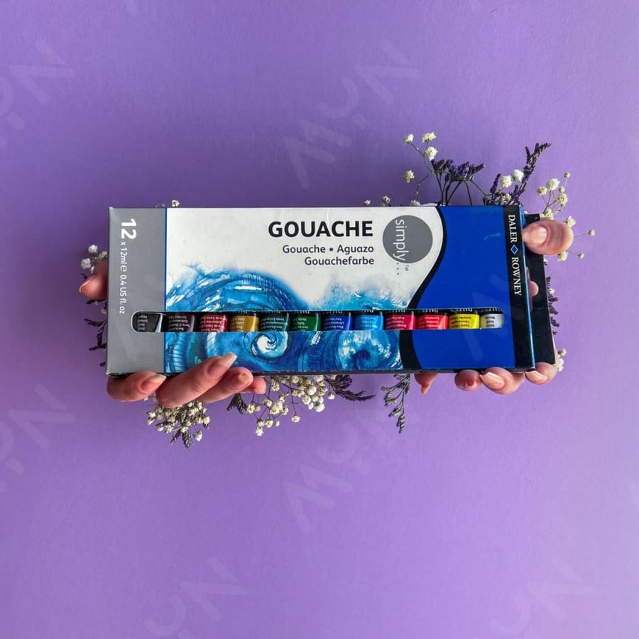 HIMI brand gouache paints, 12 colors/12ml