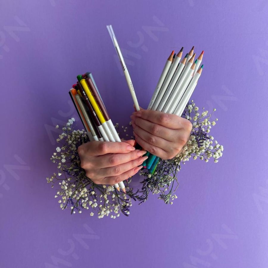 الوان خشبية ماركة  ٢٤ لون HIMI