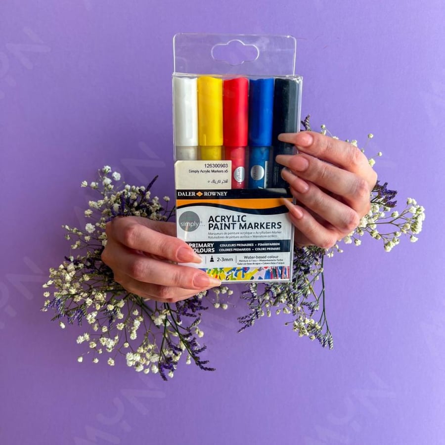 اقلام اكريلك 5اقلام ماركة DALER ROWNEY