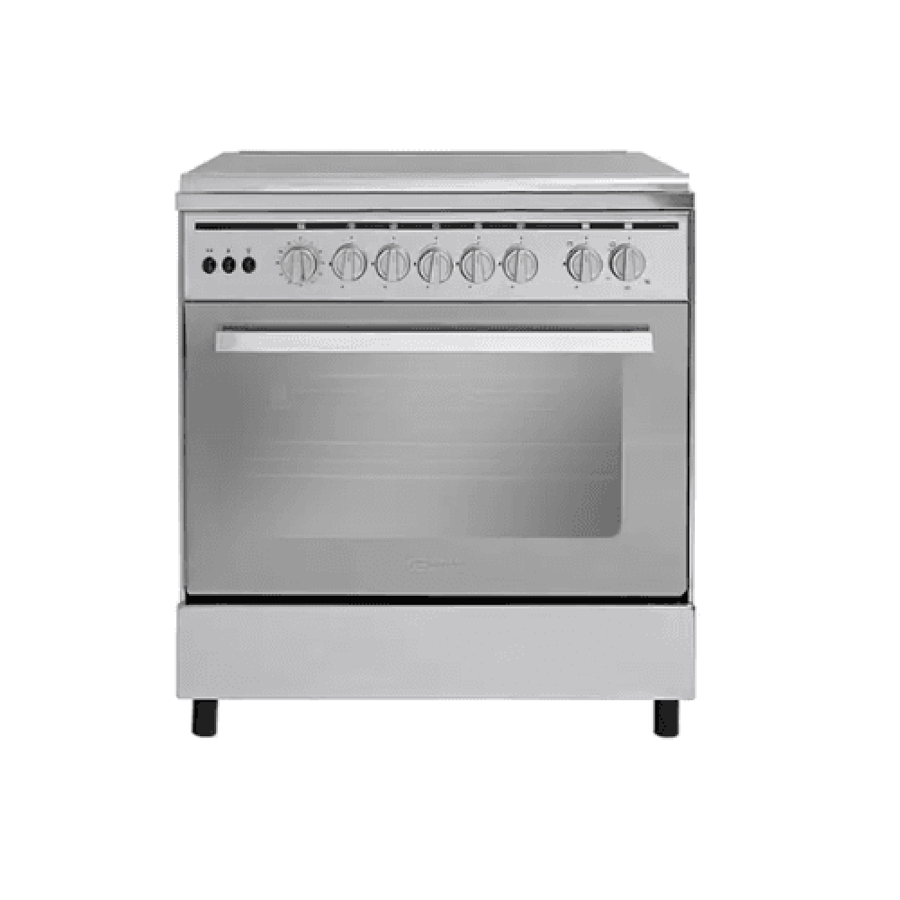 بوتاجاز غاز جنرال سوبريم قائم بذاته 80×55 سم 5 شعلات أمان كامل وشواية دوارة – GS8055FRGS