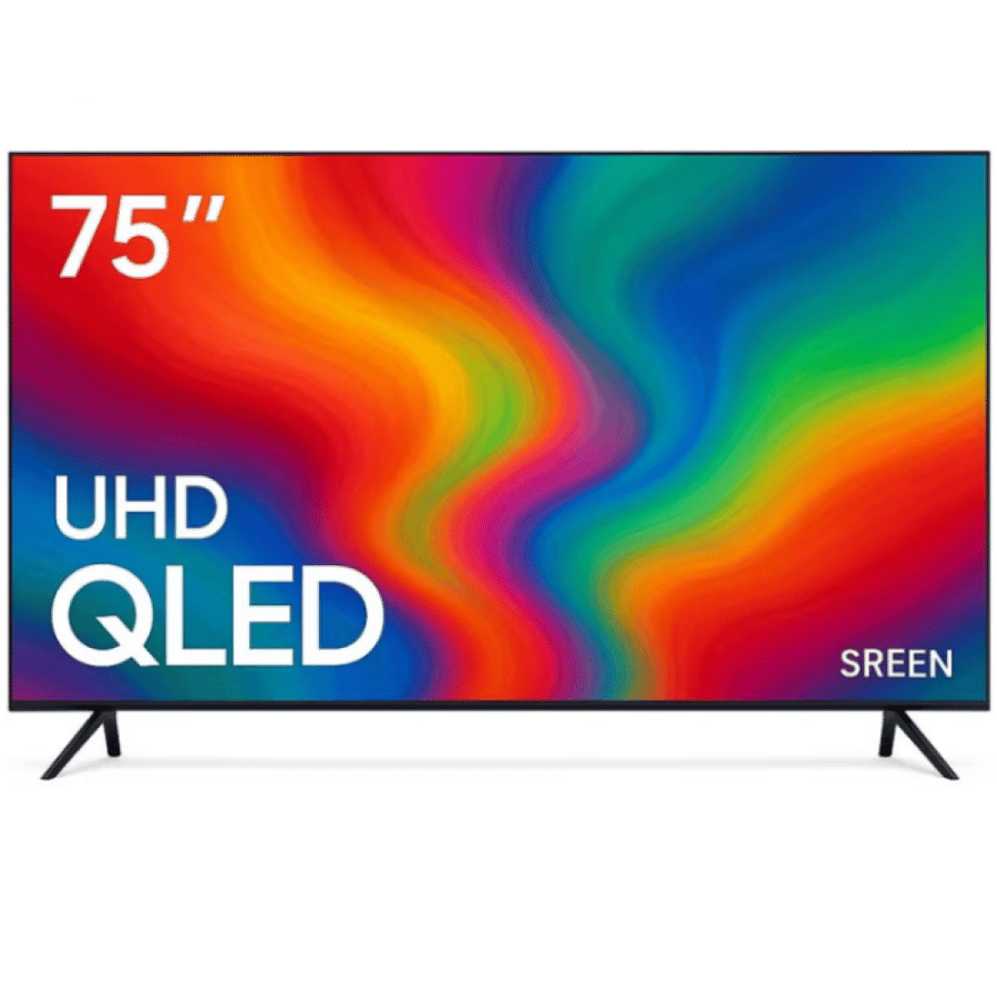 Serene 75-inch QLED 4K WebOS screen – Amazing colors and a cinematic experience