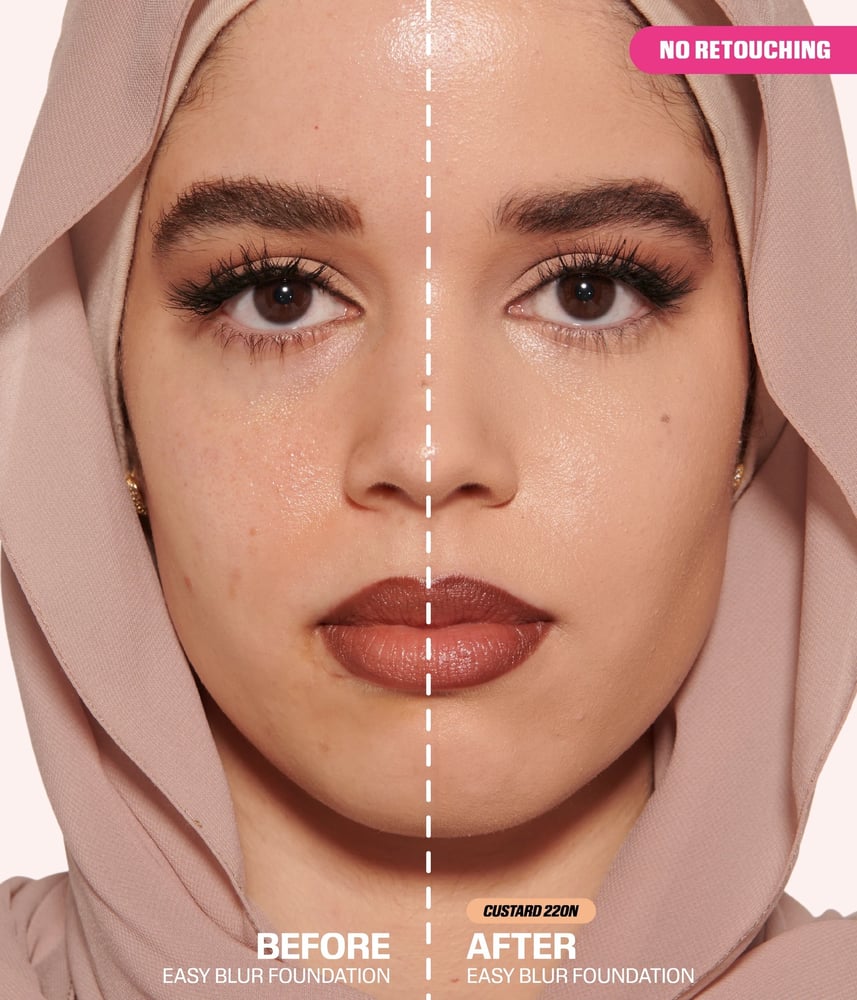 Huda Beauty EASY BLUR NATURAL AIRBRUSH FOUNDATION WITH NIACINAMIDE | Custard 220N
