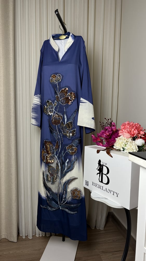Orchid royal jalabiya – the luxury of hand embroidery