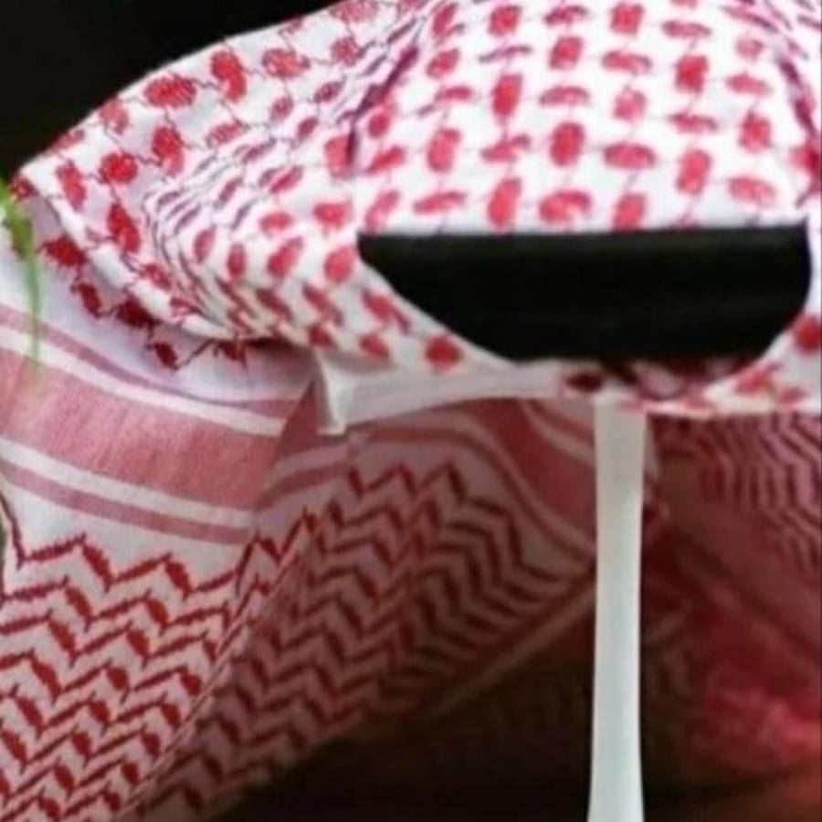 شماغ مع عقال اطفال مخيط