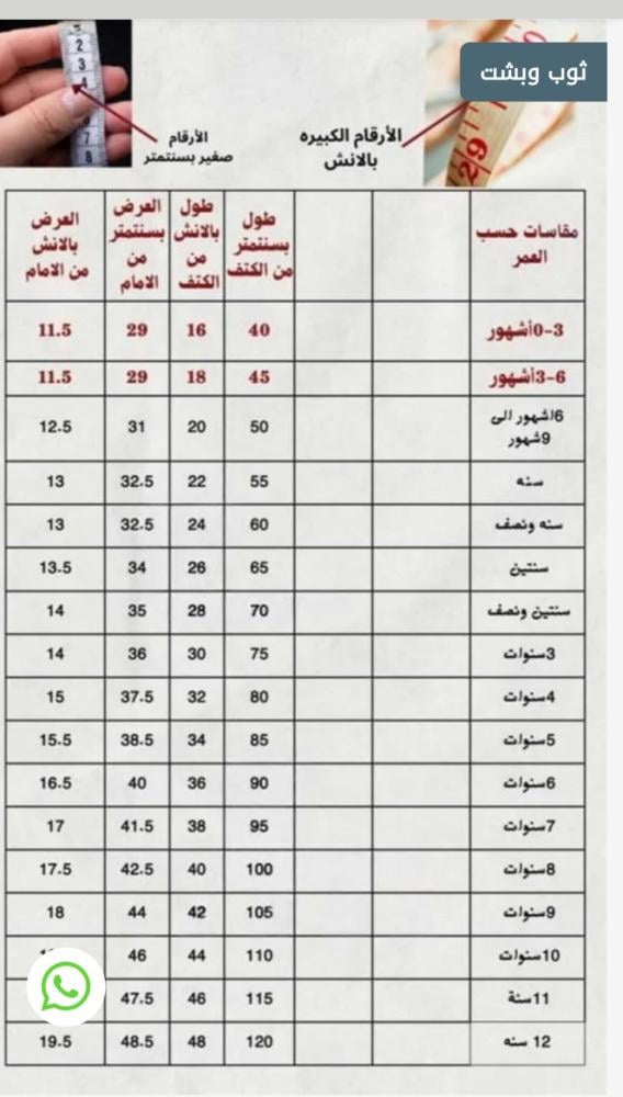 ثوب سكري ولادي مطرز الاسم بالكم