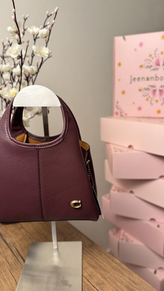 Lana mini coach bag in orange