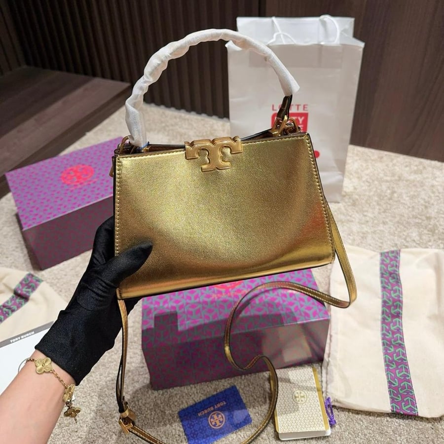 Tote bag Tory Burch mini gold