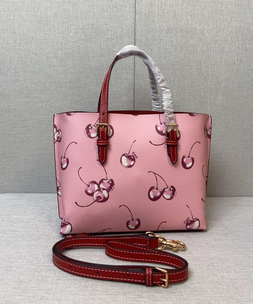 Small cherry tote bag Coach Molly