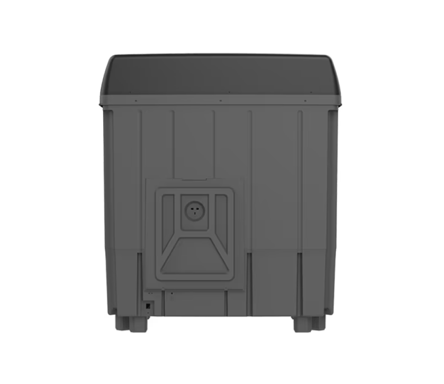 Double basin washing machine General Supreme – 10 kg – dark gray/black