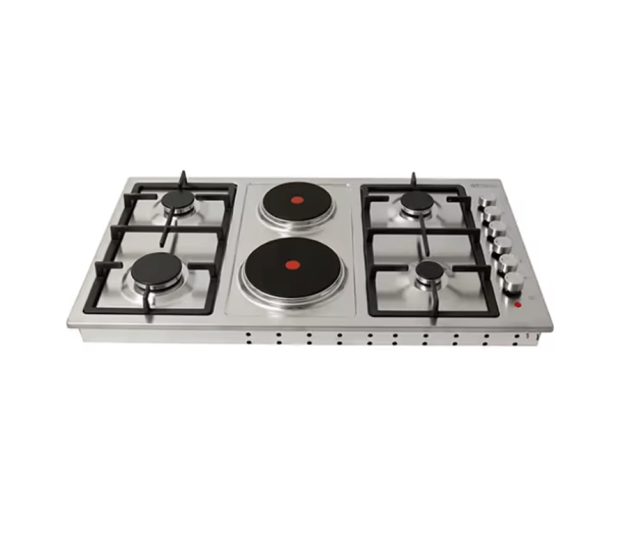 General Supreme flat cooktop with 6 gas/electric burners – 90 cm