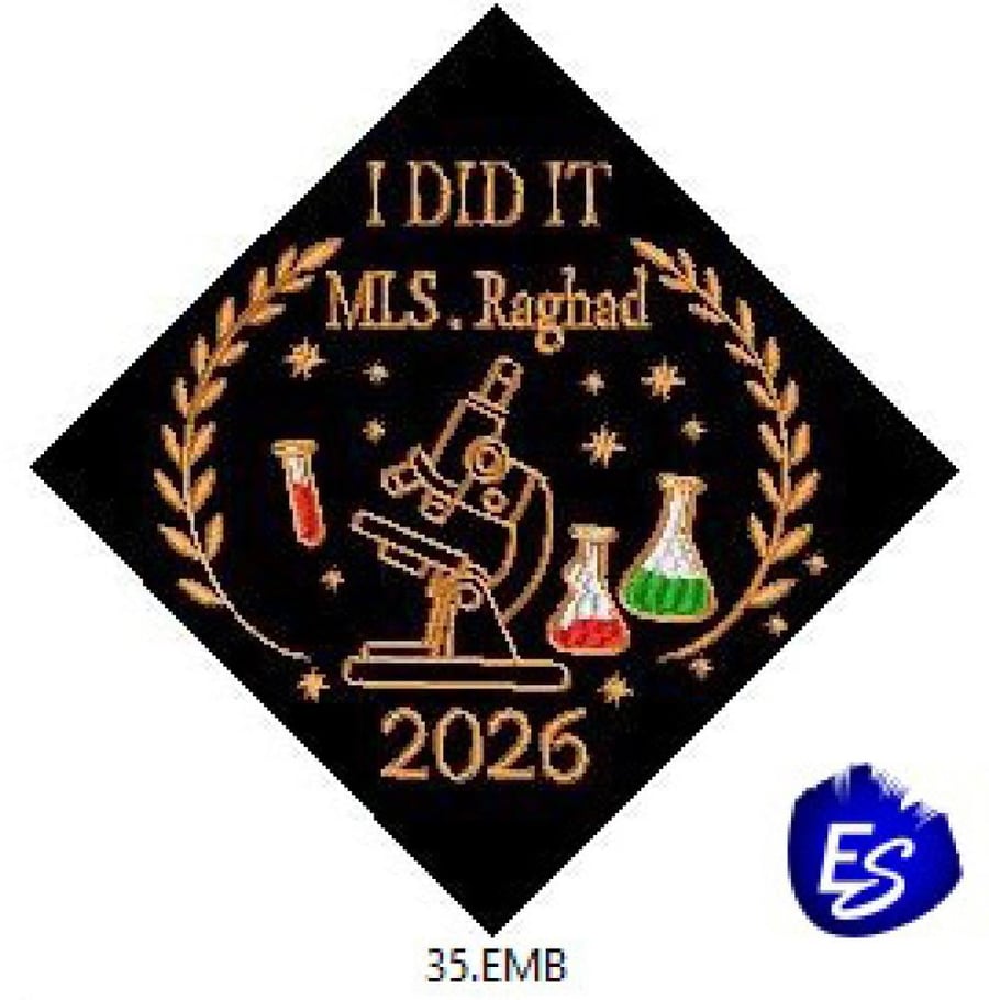 Tailoring and embroidery of graduation caps