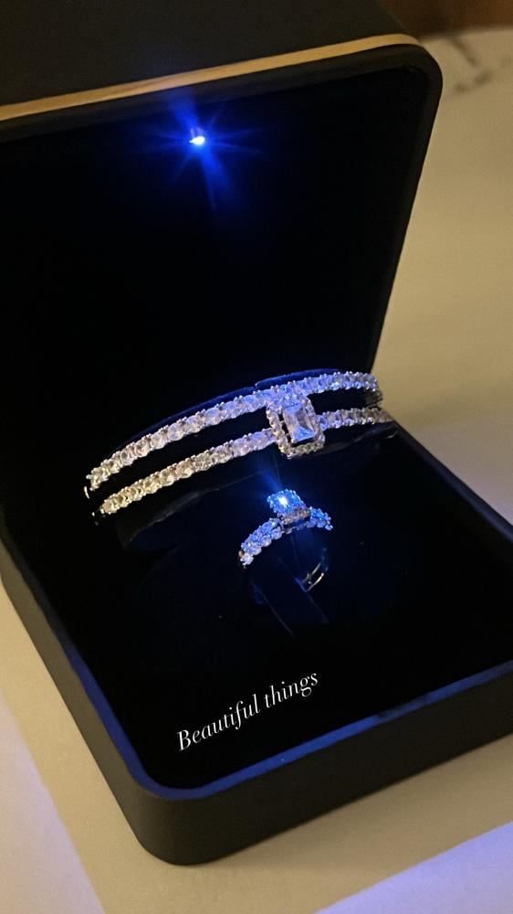 Elegant bracelet and ring