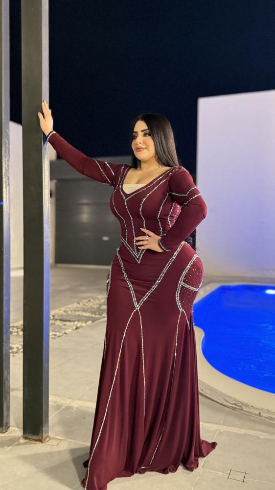 فستان استرتش  بكرستال