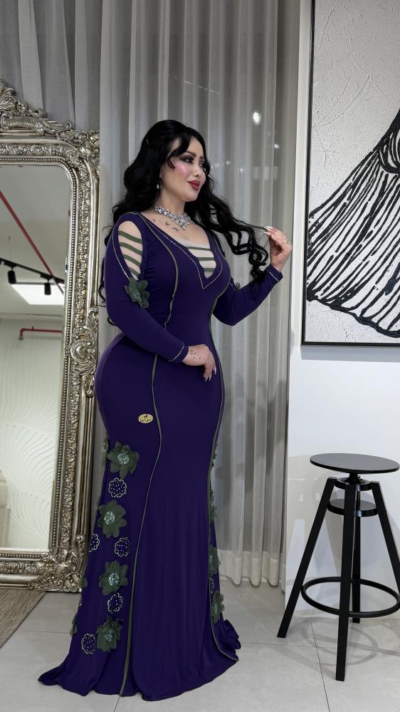 فستان استرتش بكرستال