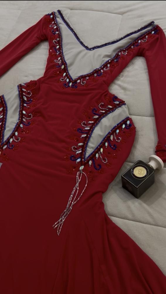 Handmade embroidered stretch dress