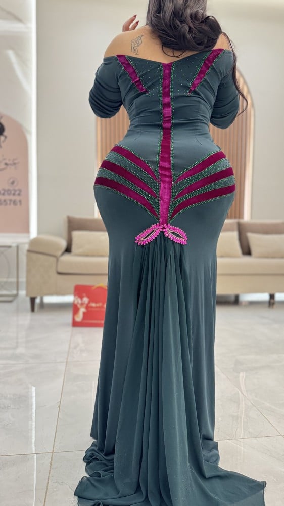فستان استرتش ماسك بكرستال