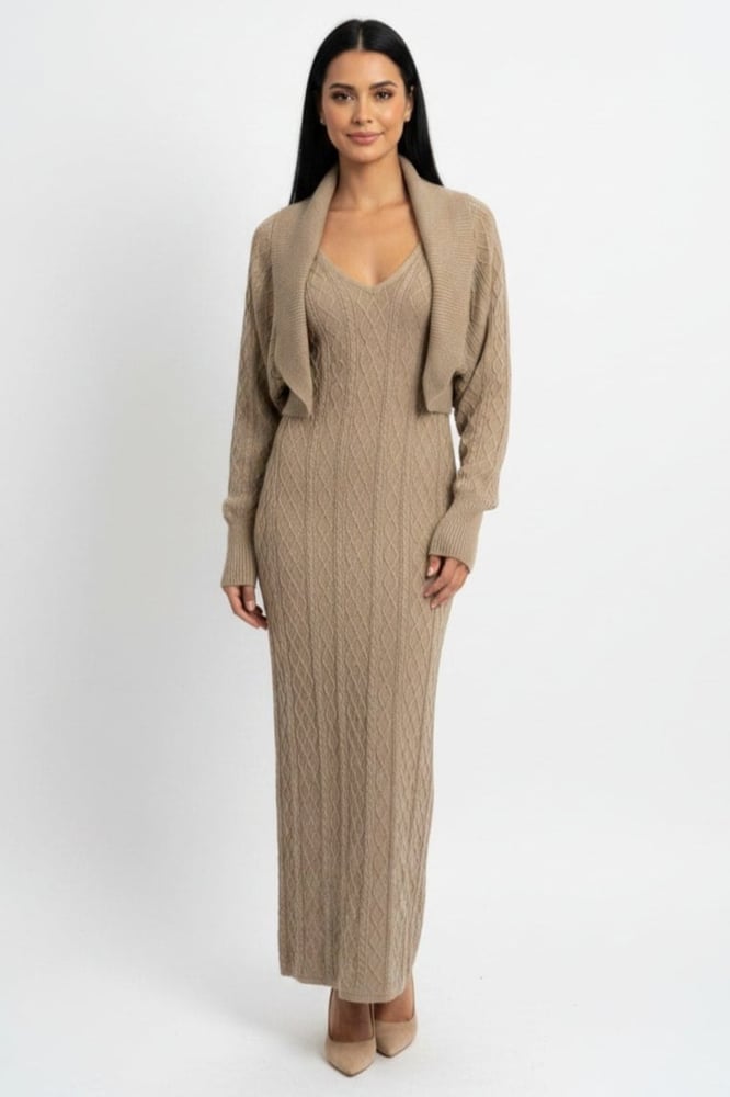 BEIGE DRESS SET