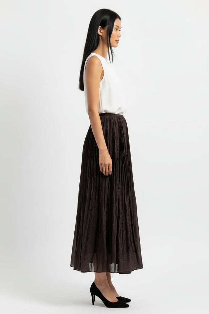 BURNT BROWN SKIRT