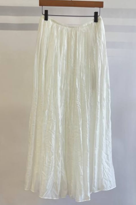 WHITE MAXI SKIRT