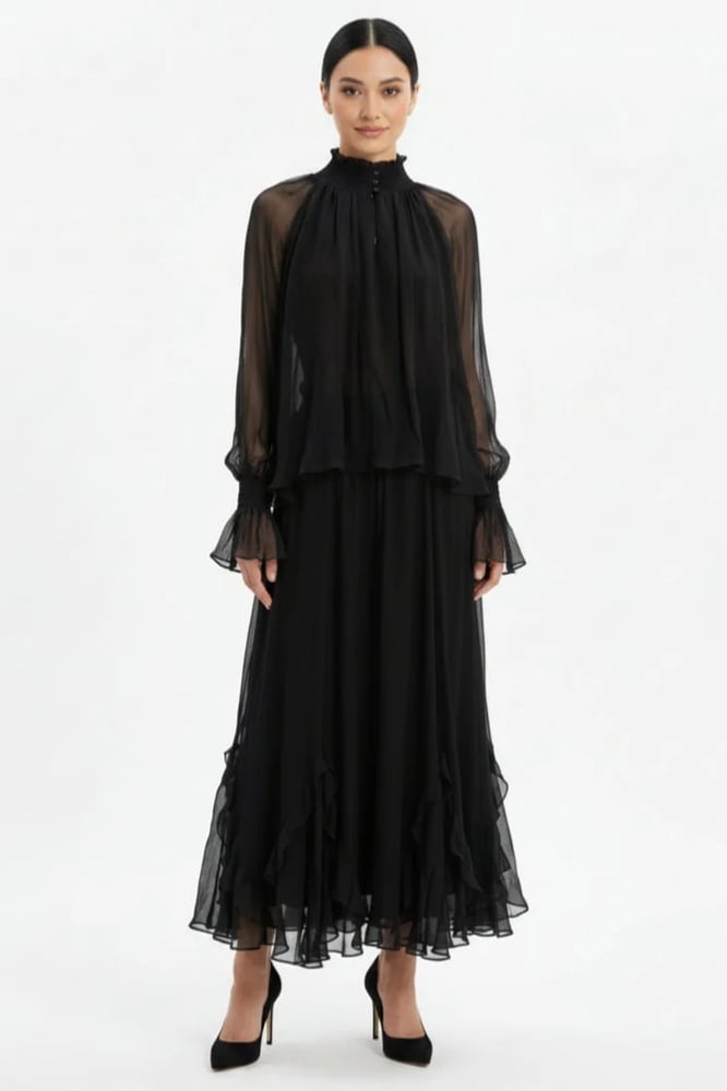BLACK COTTON DRESS