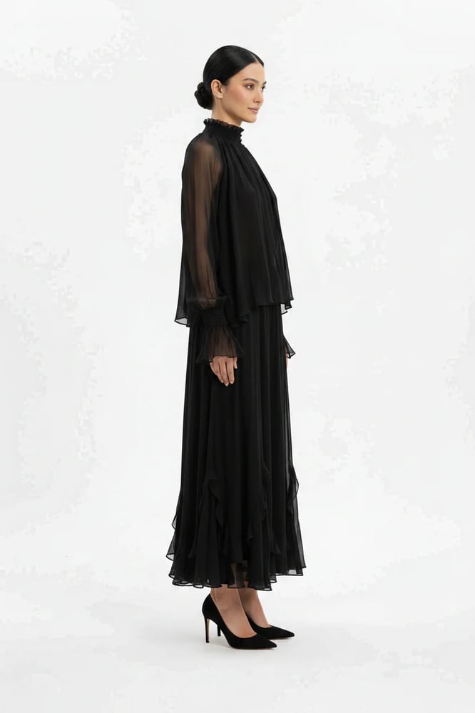 BLACK COTTON DRESS