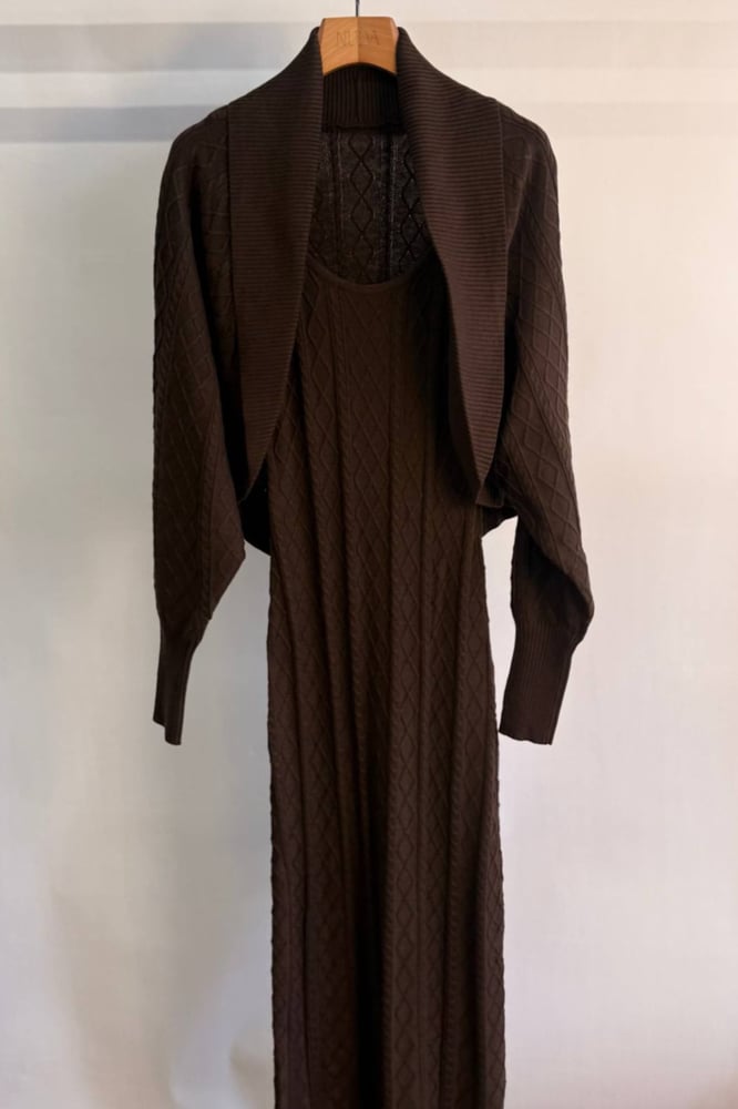 BROWN DRESS SET
