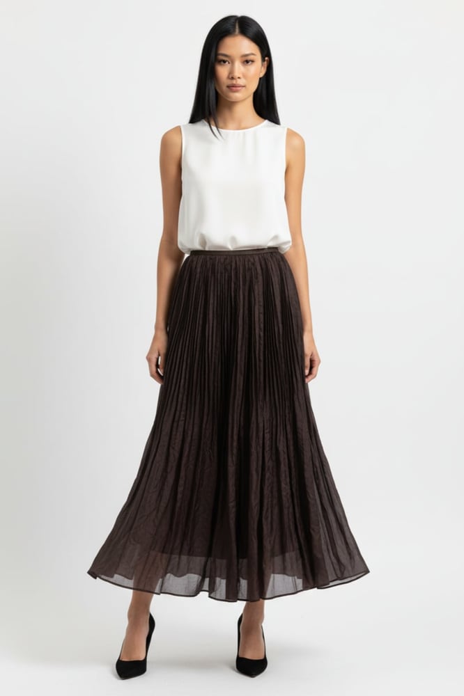 BURNT BROWN SKIRT