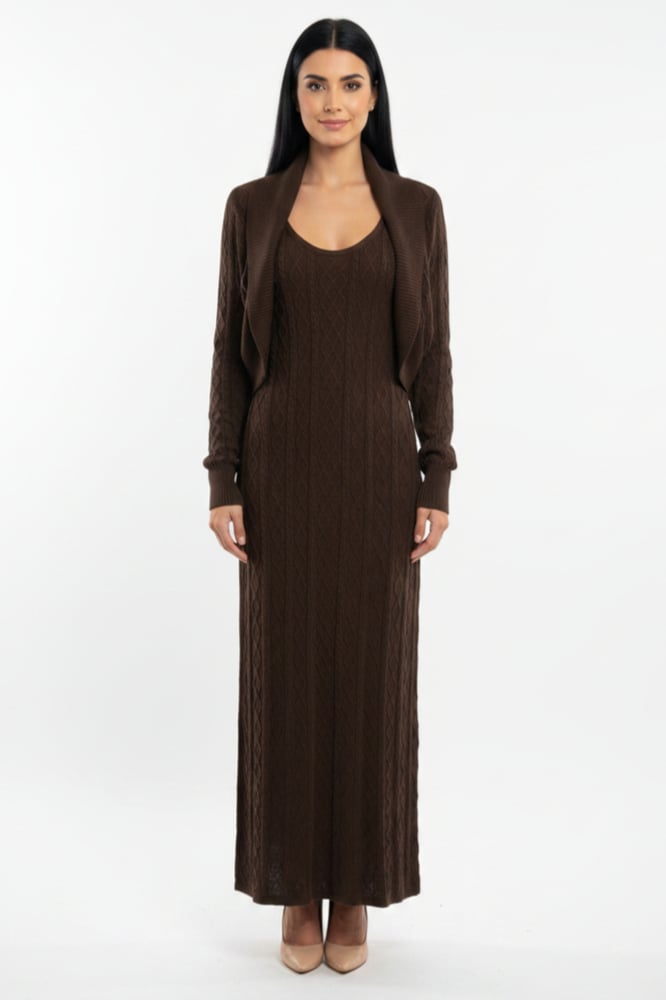 BROWN DRESS SET