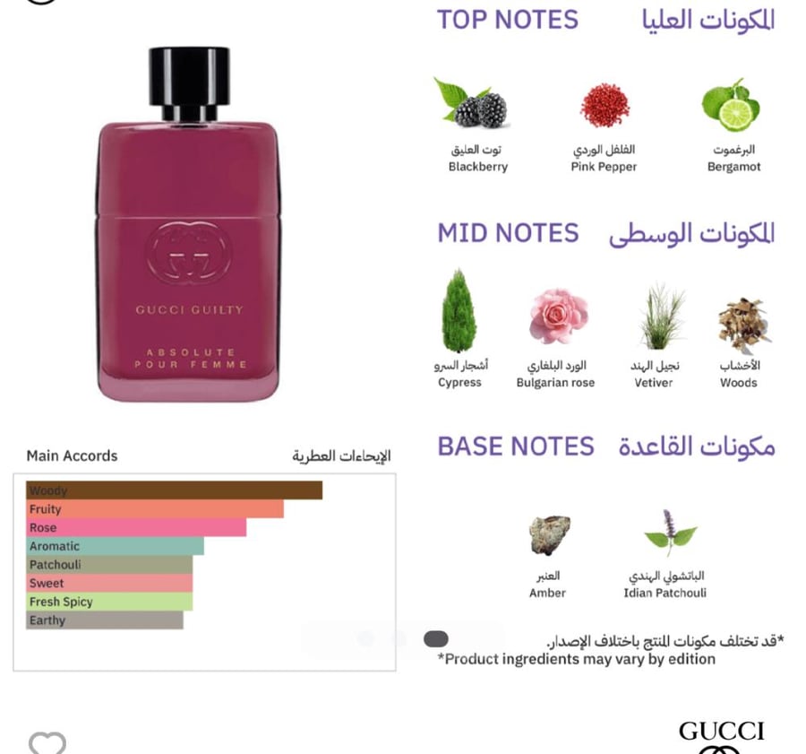 قوتشي عطر قوتشي جيلتي ابسولت بور فيم للنساء - او دو بارفيوم - 90مل
